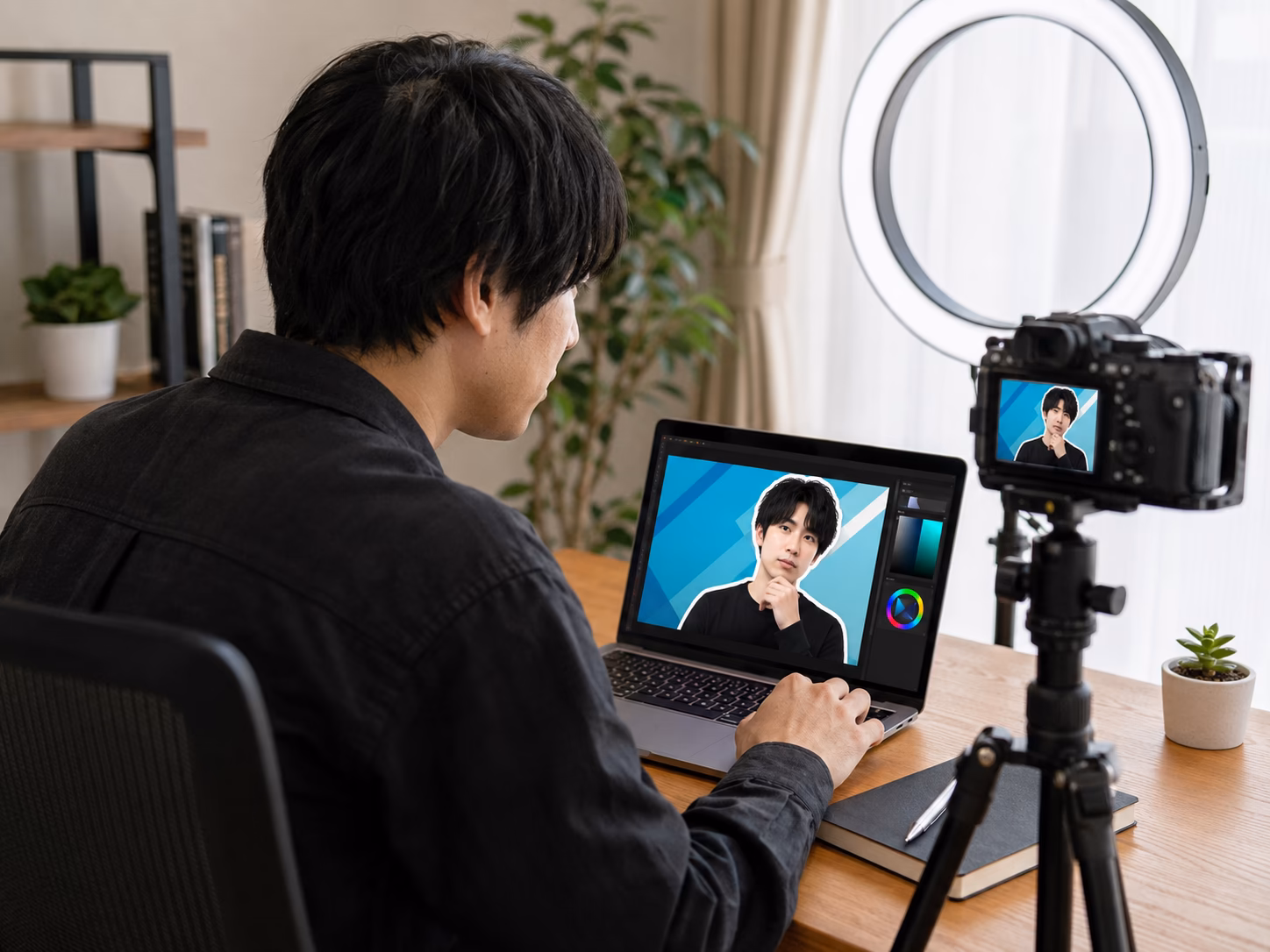 YouTube・バナーに使う背景透過済み人物の例